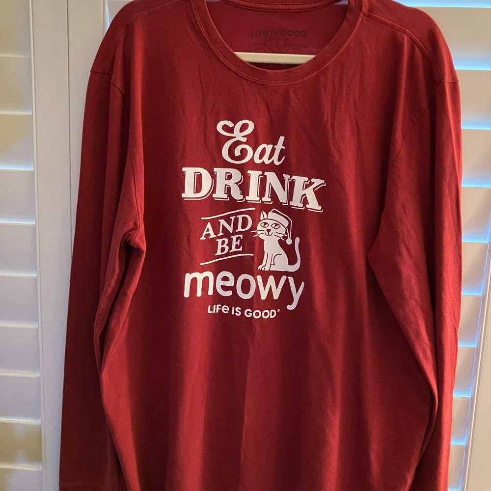Life Is Good Classic Red Tee